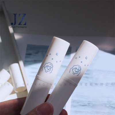 白色圆管润唇膏管星辰女孩/圣诞限量版 3618#