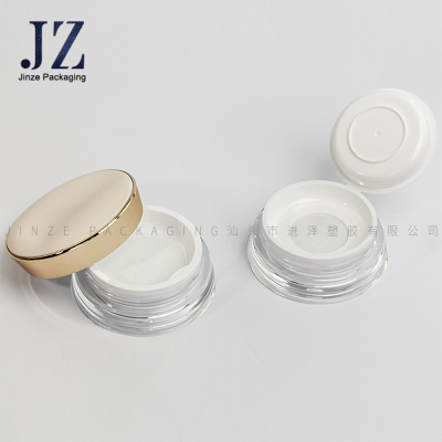 圆形 带顶片 散粉盒 带弹力翻盖网筛 4507#